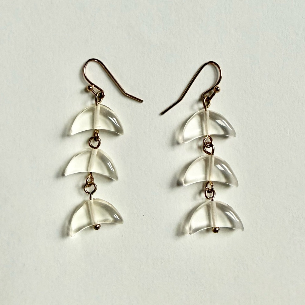 Clear Dangle Earrings